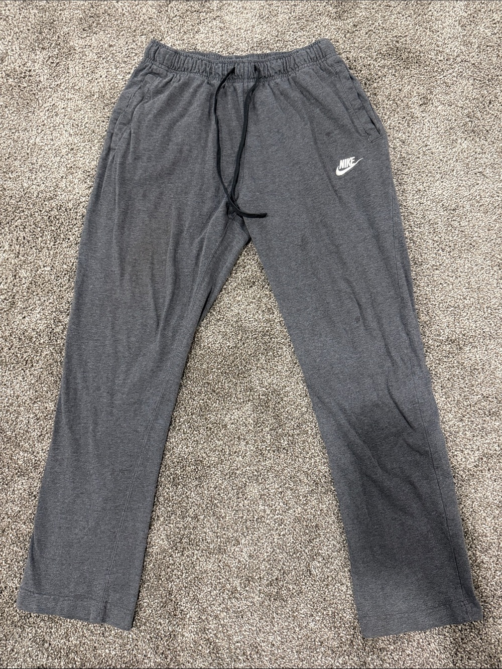 Nike Dark Gray Pants with Black Drawstring